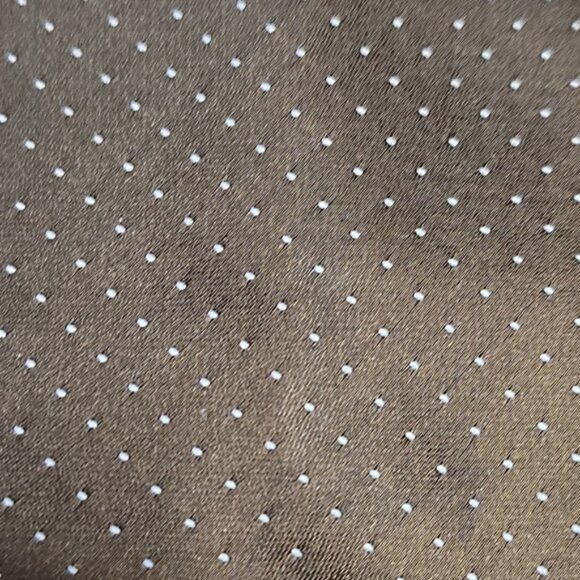 Vintage 70s 100% Polyester Brown Dots Mens Necktie - Picture 2 of 4